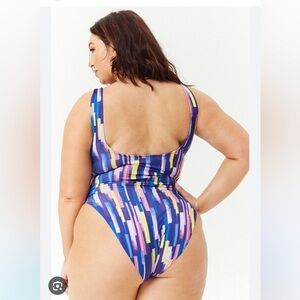 Colorful Geometric Abstract Bodysuit